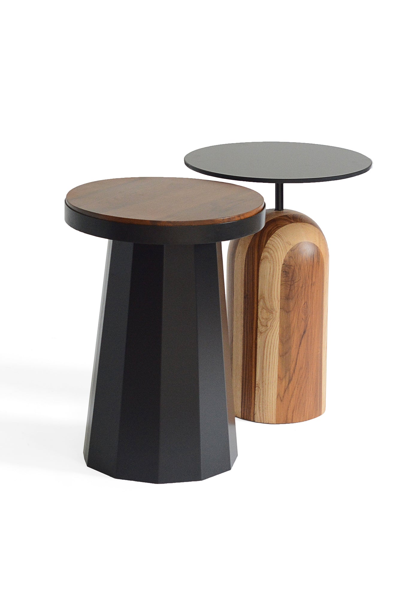 handcrafted- side table-reclaimed bottom-teak wood-ash wood-jodi-sustainable