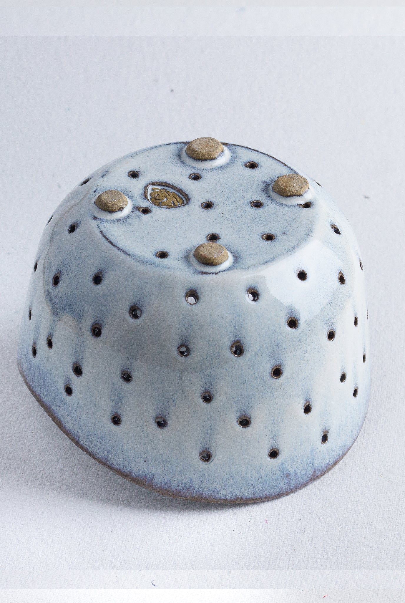 Handcrafted-hand painted-ceramic-colander-JODI
