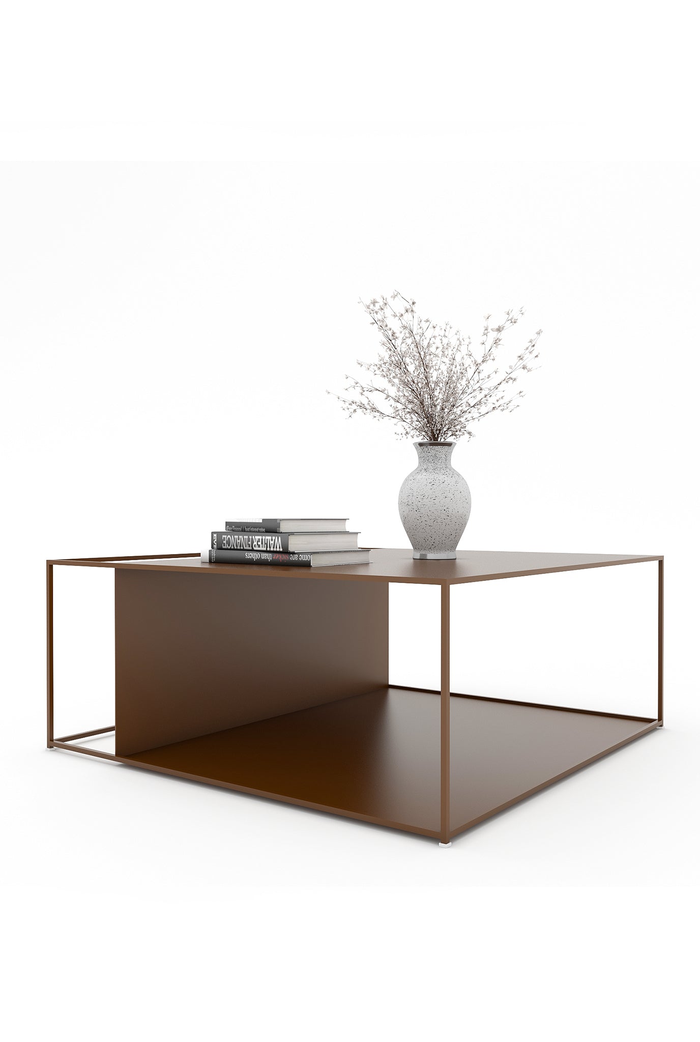handcrafted-steel-storage-centre table-jodi-pink-brown