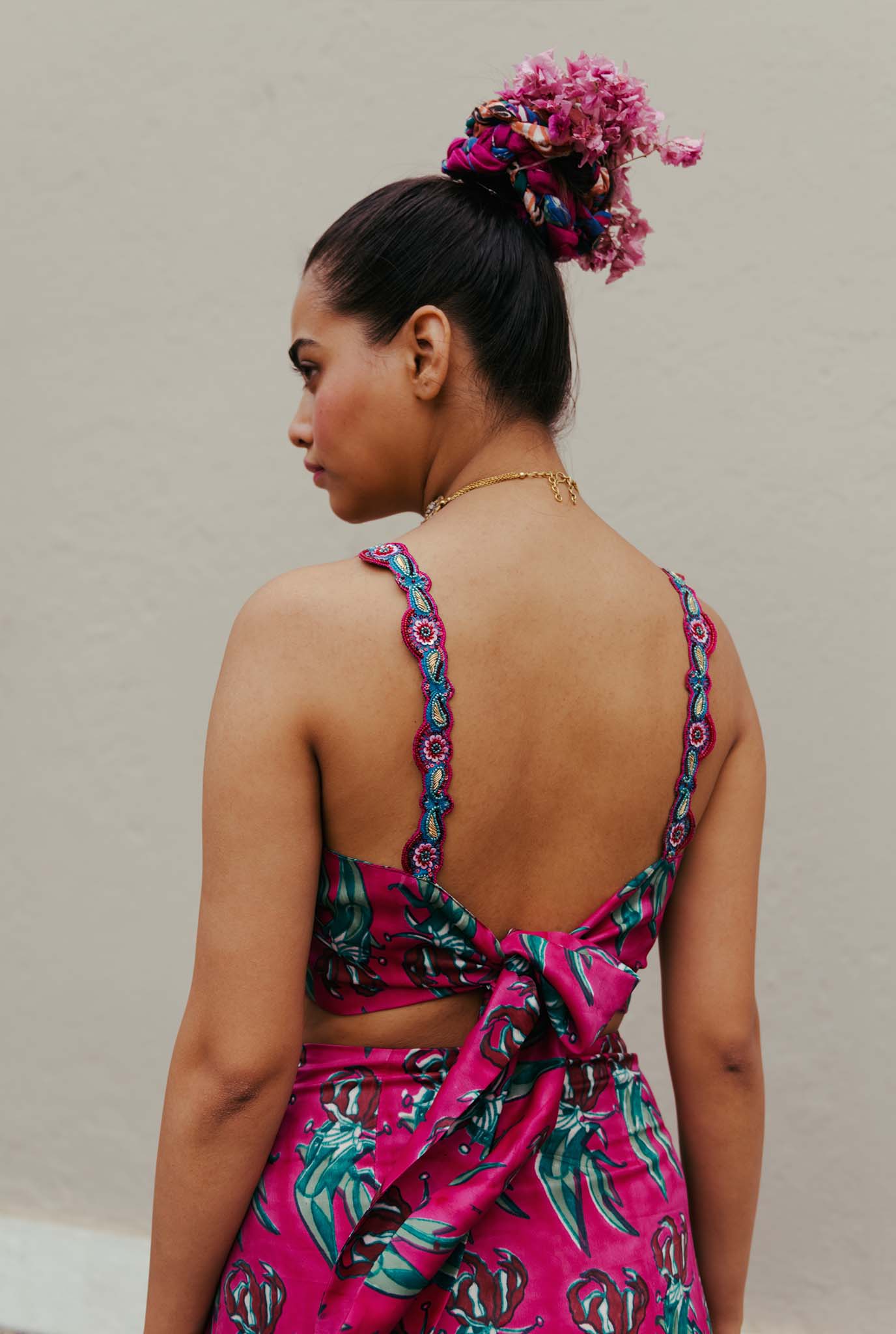 The-Jodi-Life-silk-magenta-sustainable-handcrafted-embroidery-blouse-skirt